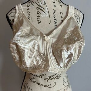 Lilyette Elegant Cream Floral Lace Bra